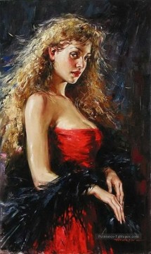 Une jolie femme AA 02 Impressionist Peinture à l'huile